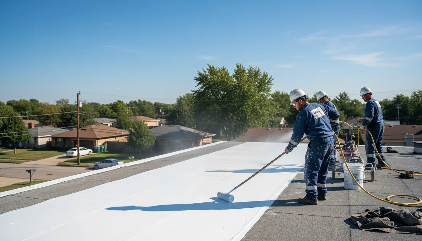 Commercial roof coating in Warren, IN near me